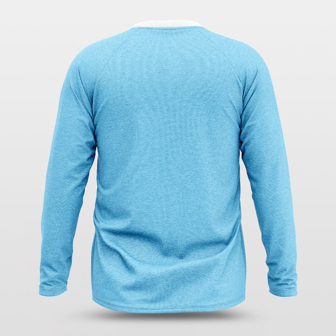 blue long sleeve jersey