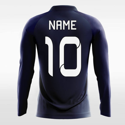 blue long sleeve jersey