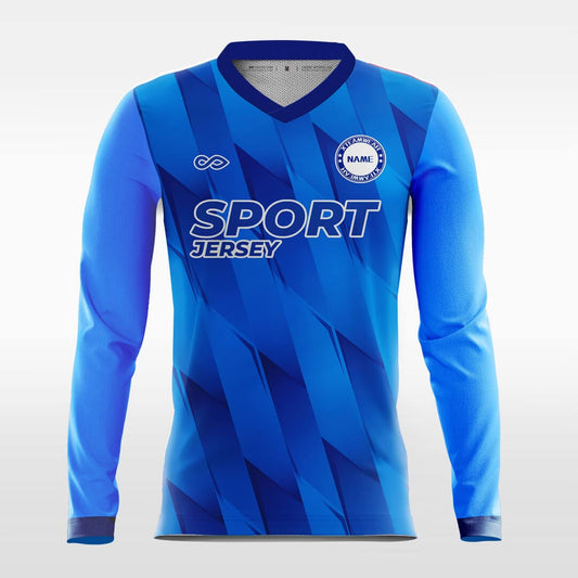 blue long sleeve jersey