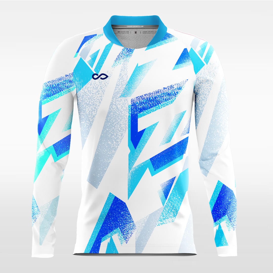 blue long sleeve volleyball jersey