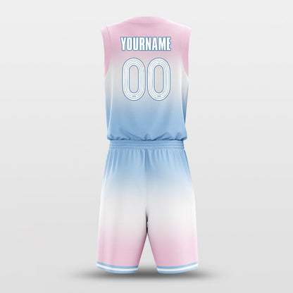 blue powder basketball jersey set