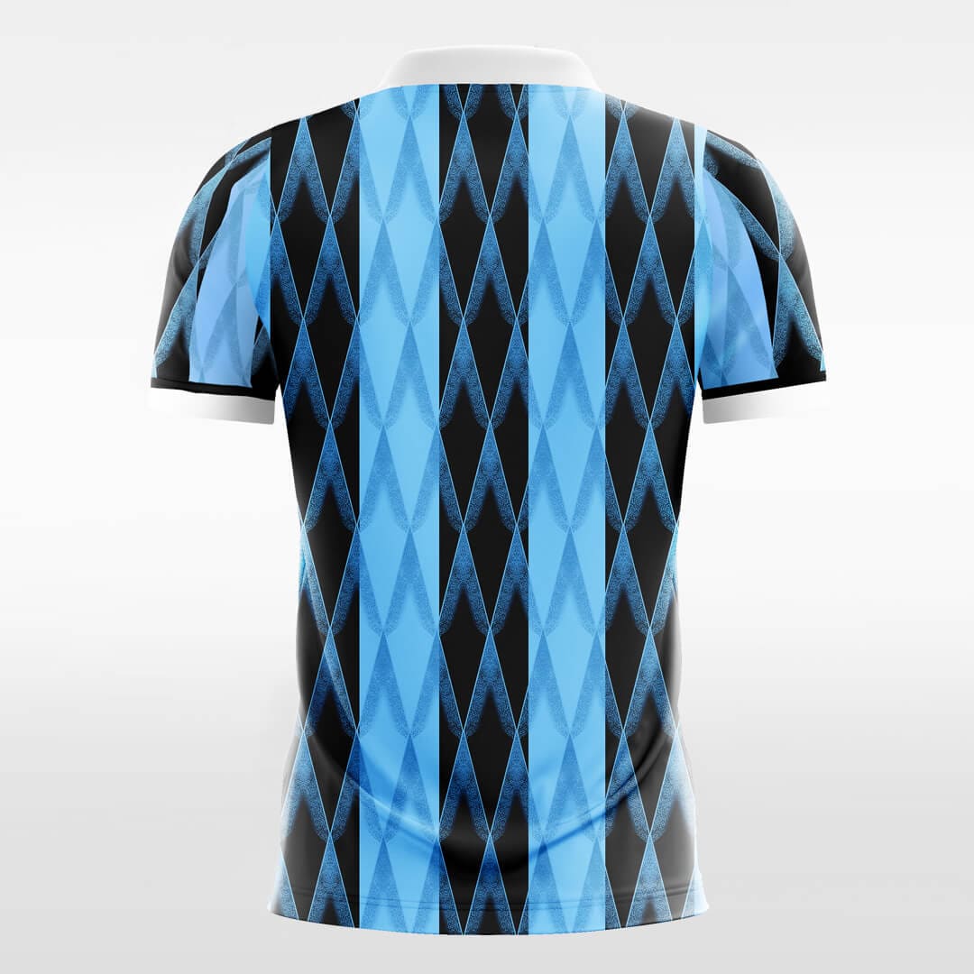 blue short sleeve volleyball jersey 