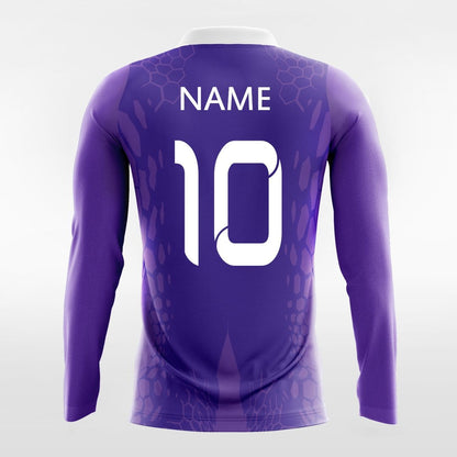 Purple Long Sleeve volleyball Jersey Design