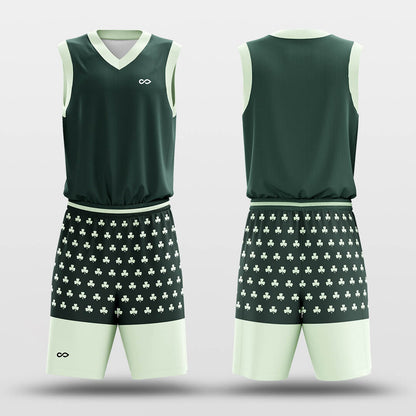 green basketball uniform design