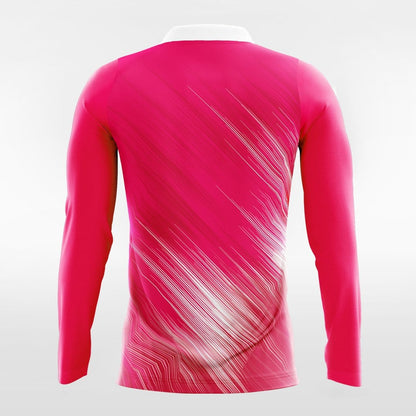 Pink Long Sleeve Team volleyball Jersey