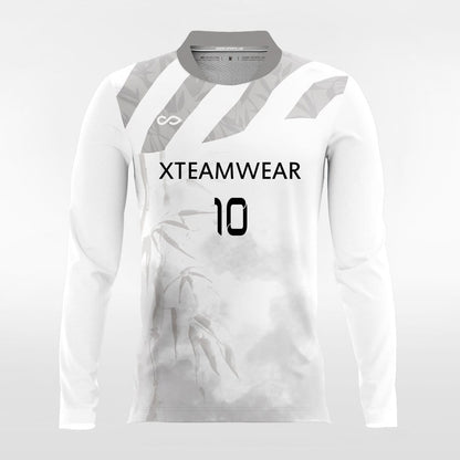 White Long Sleeve Soccer Jersey