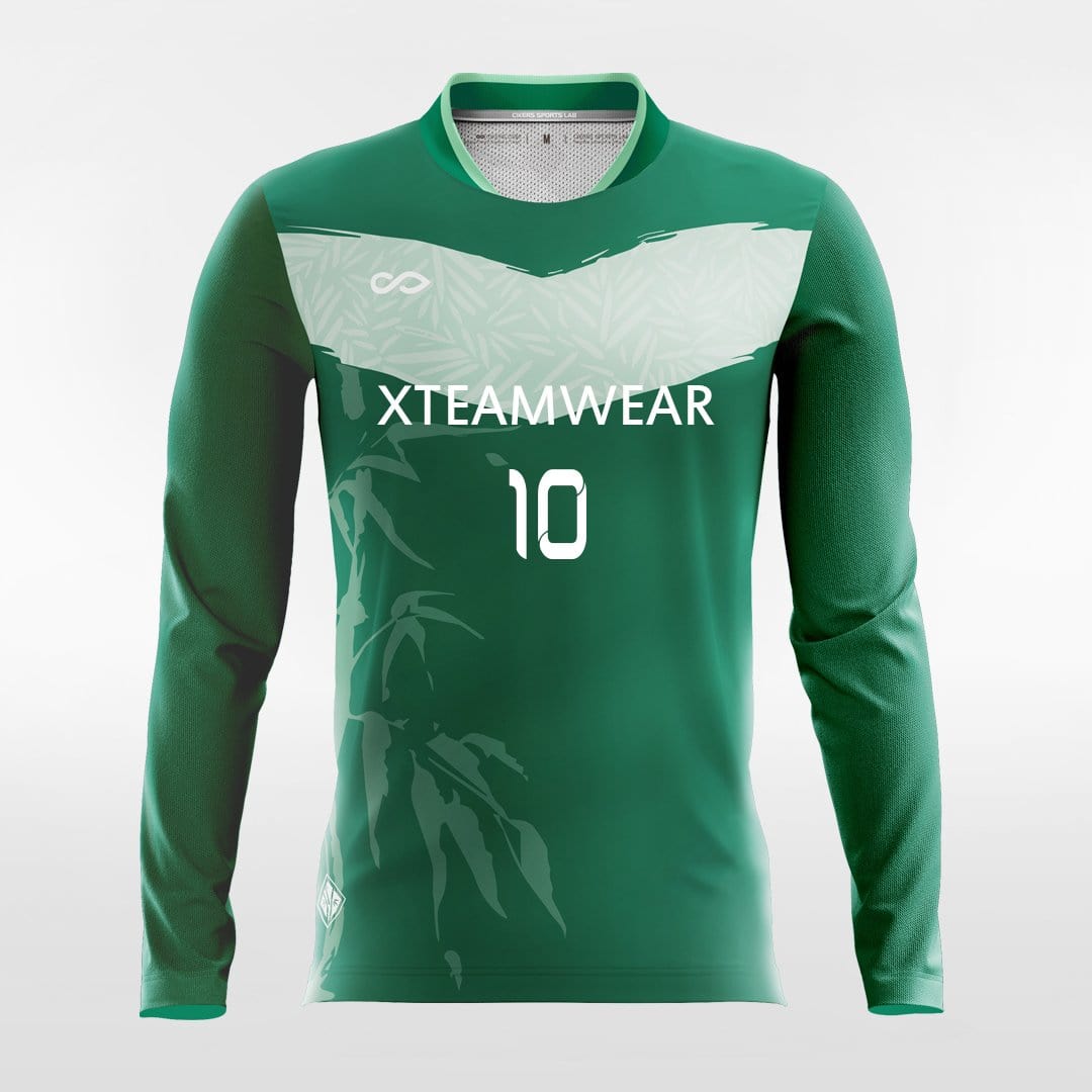 Green Long Sleeve Soccer Jersey