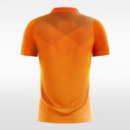 Custom Orange Fluorescent Sublimated  Jersey