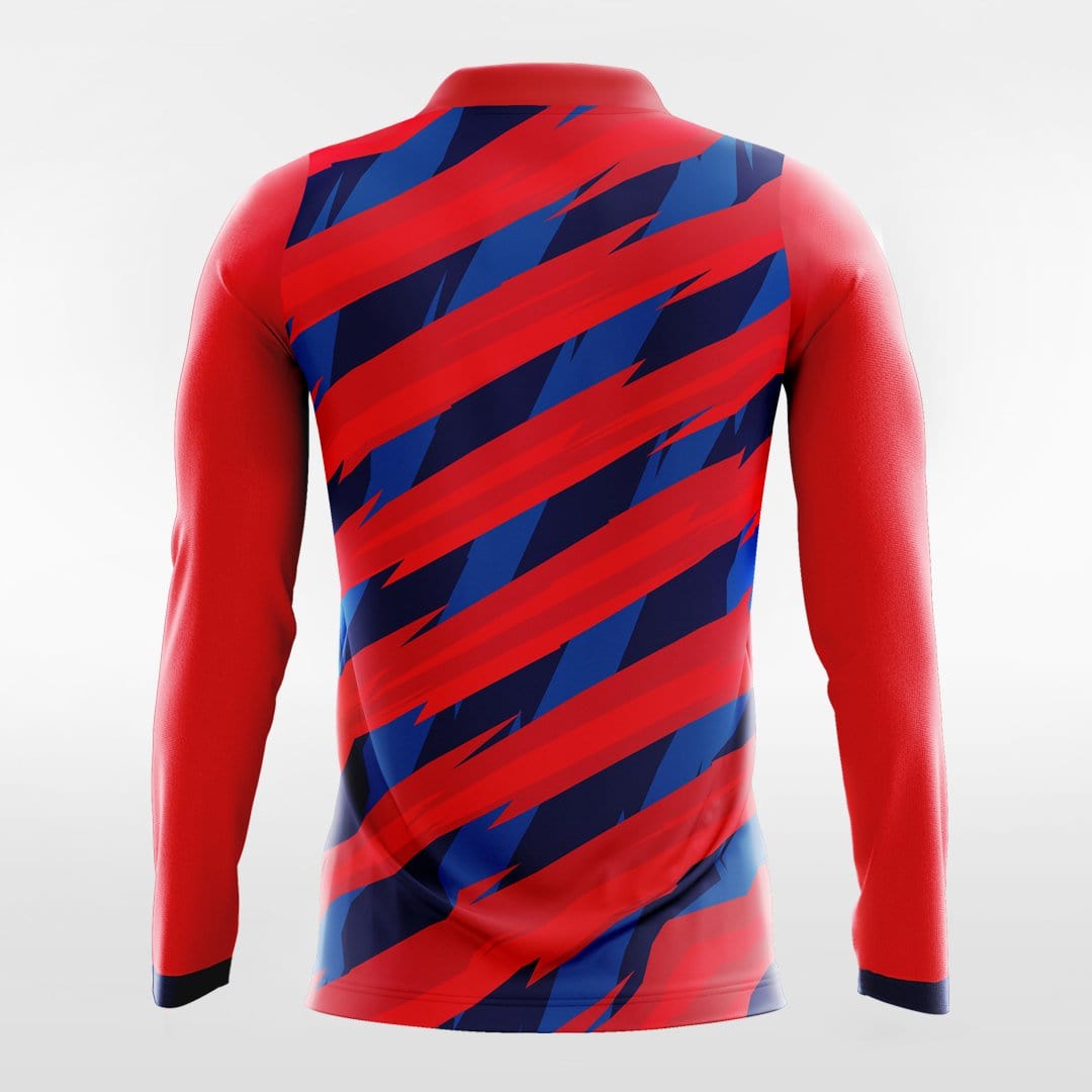 Red Thorn Long Sleeve Team volleyball Jersey