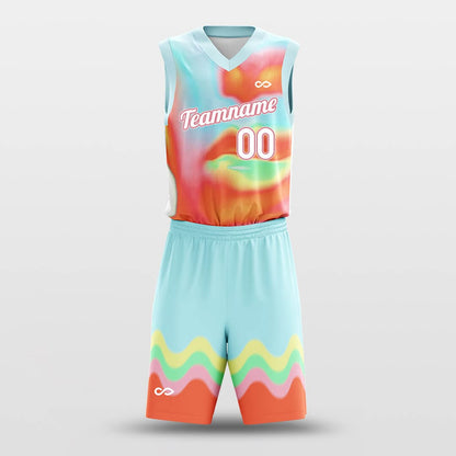 Figure - Custom Basketball Jersey Set Design Colorful Wave