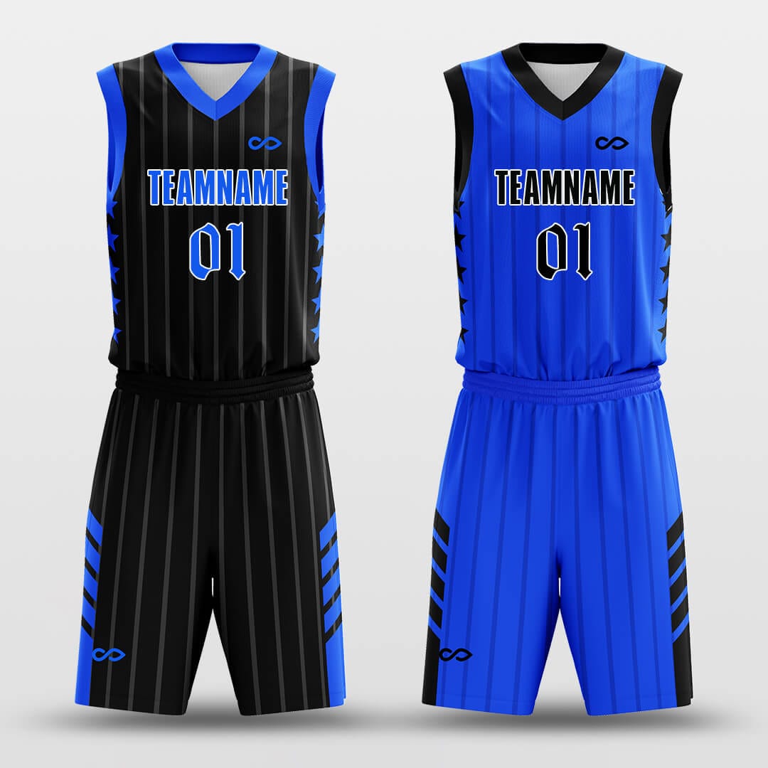 Custom Fixed Star Reversible Basketball Jersey Set Sublimated – XBalla