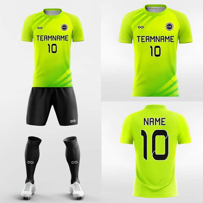 florescent green soccer jersey 