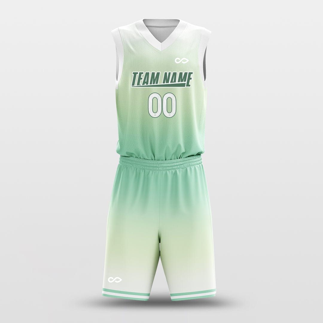 gradient green basketball jersey