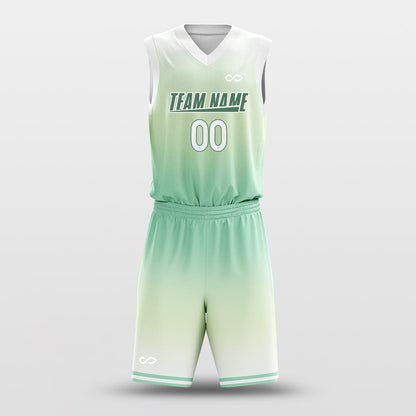gradient green basketball jersey