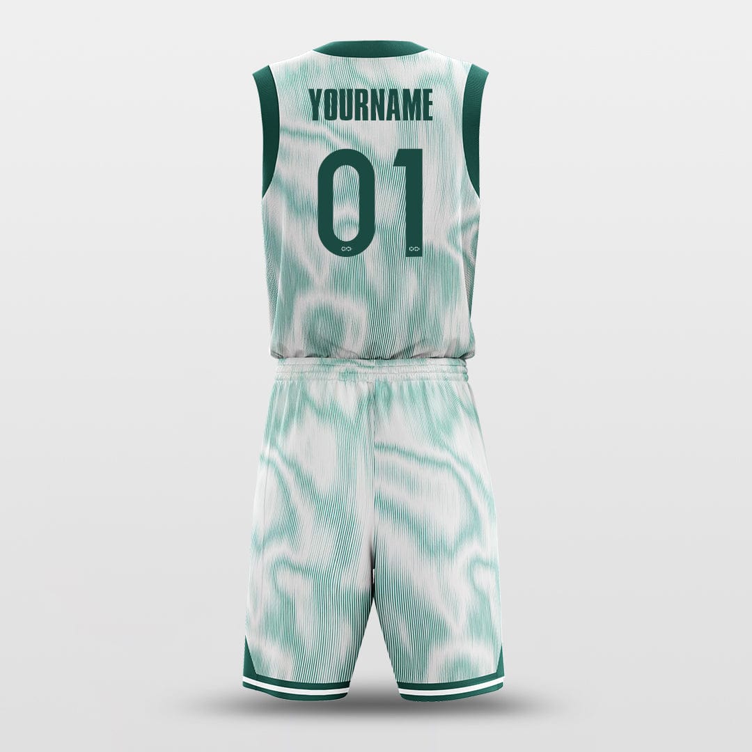 Wave Green - Custom Basketball Jersey Set Design for Team