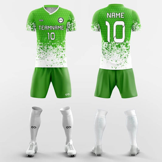 green soccer jersey kit