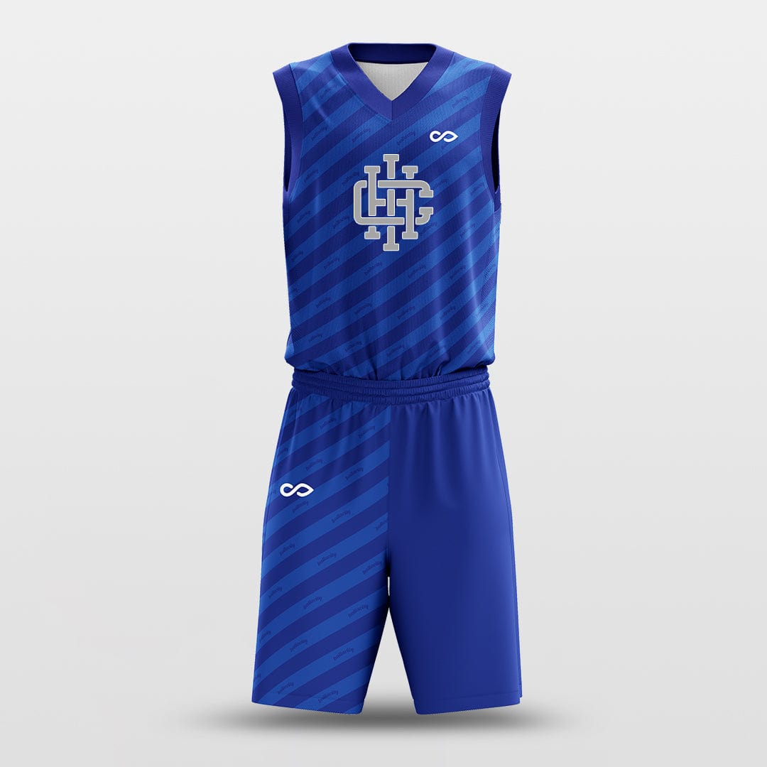 Blue Basketball Uniforms Sublimated
