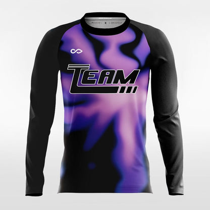 Long Sleeve Soccer Jersey Purple