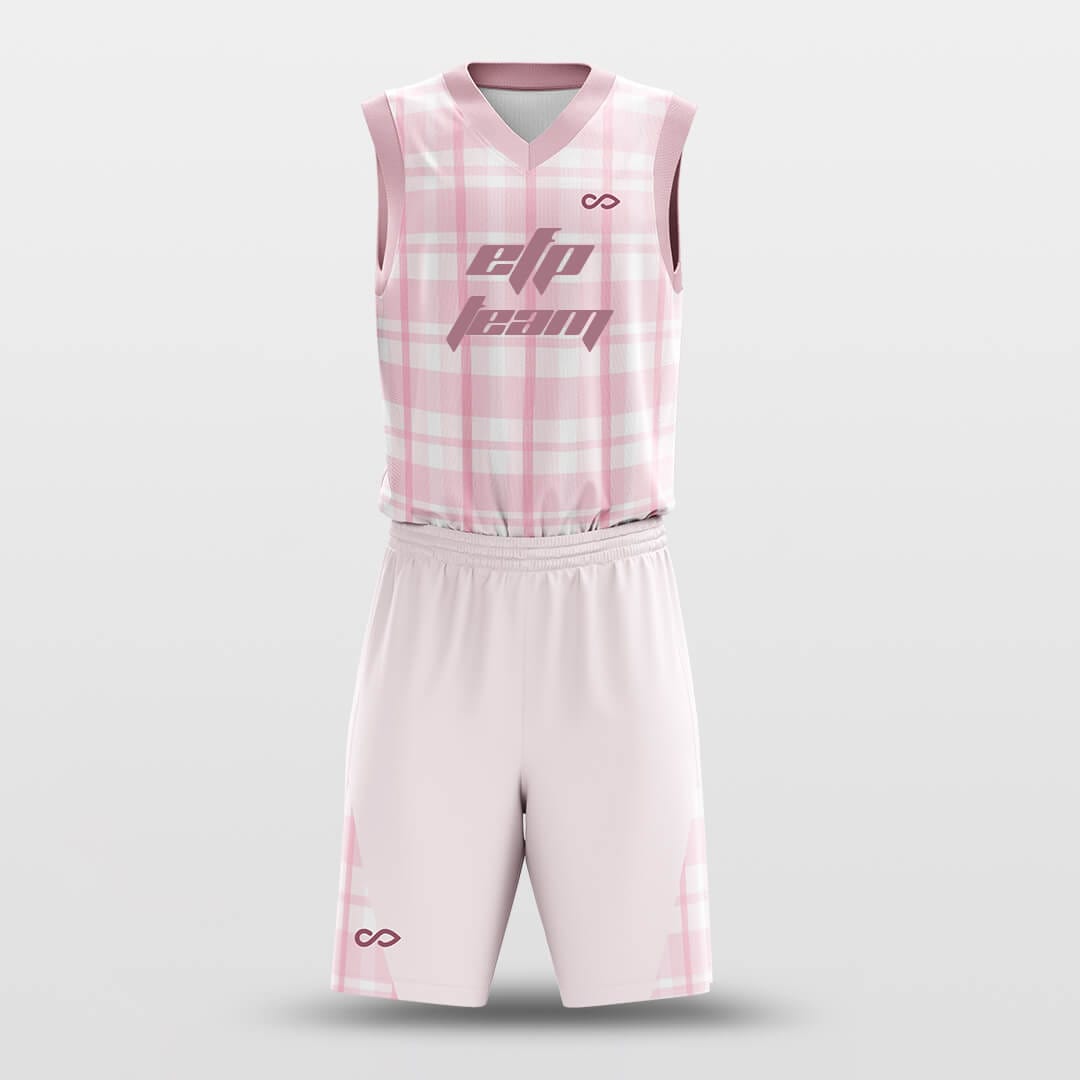 pink basketball jersey custom design