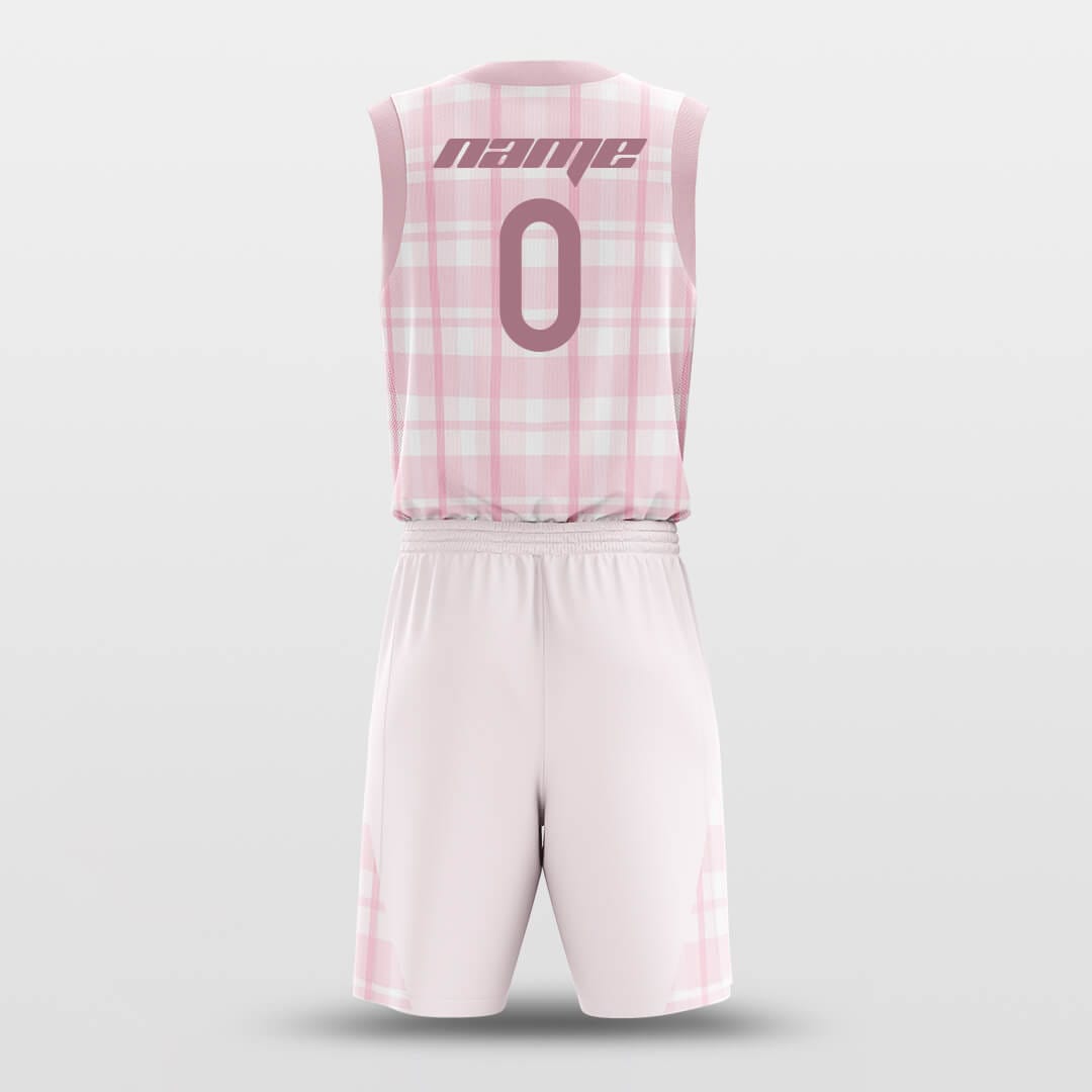 pink basketball uniform set