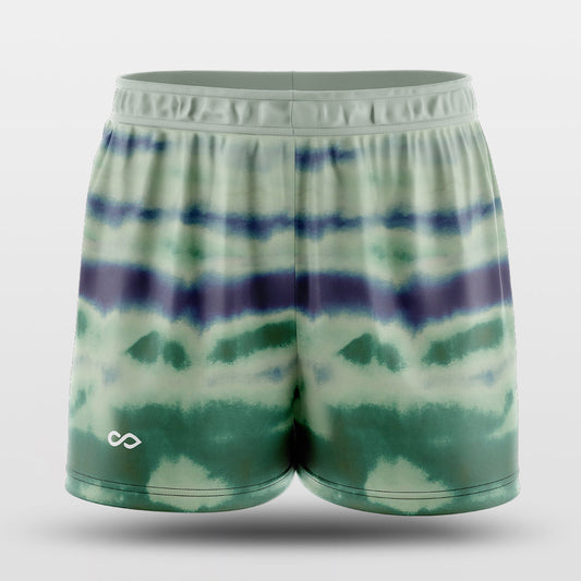 moss green track shorts