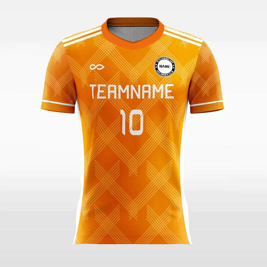 orange soccer jersey