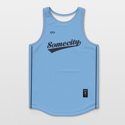 Custom Track Jersey Blue